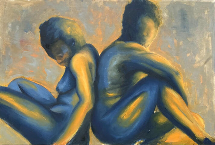 Conflict Resolution.18 x 24.Oil on canvas.2022