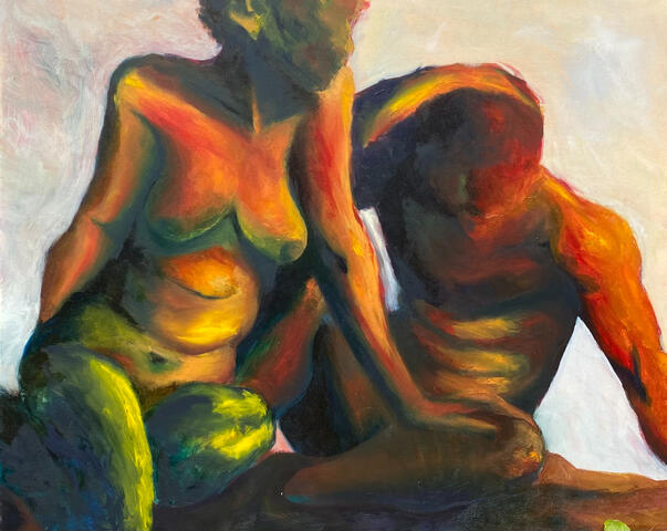 Mad at Me.24 x 32.Oil on canvas.2022